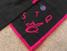 Gorgeous & Warm Boiled Wool Save The Queen Navy & Fuchsia Cape, One Size, Nwt