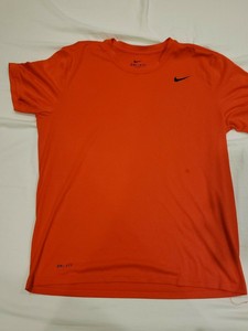 nike dri fit t shirt orange
