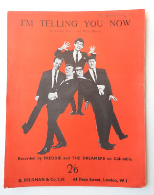 I'm Telling You Now Freddie & the Dreamers Noten Klavier Gesang Gitarre 1963
