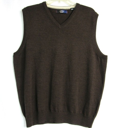 Vintage Callaway Golf Mens Sweater Vest 