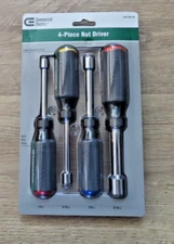 COMMERCIAL ELECTRIC 4-pc. SAE NUT DRIVER SET, New