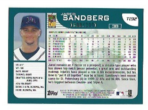2001 TOPPS TRADED "Gold" Cards: T176 - T265 Pr: XXXX/2001 U PICK - Picture 57 of 191