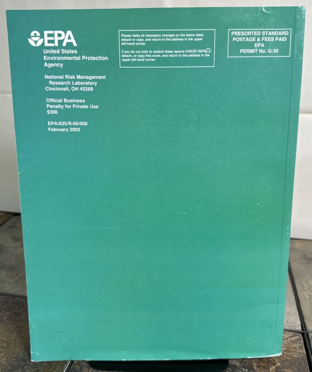 EPA Onsite Wastewater Treatment Systems Manual ( ISBN 9780756727321 ) eBay