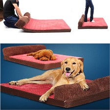 Large Dog Bed with Headrest 120 90cm Moisture SlipProof No Static Electricity