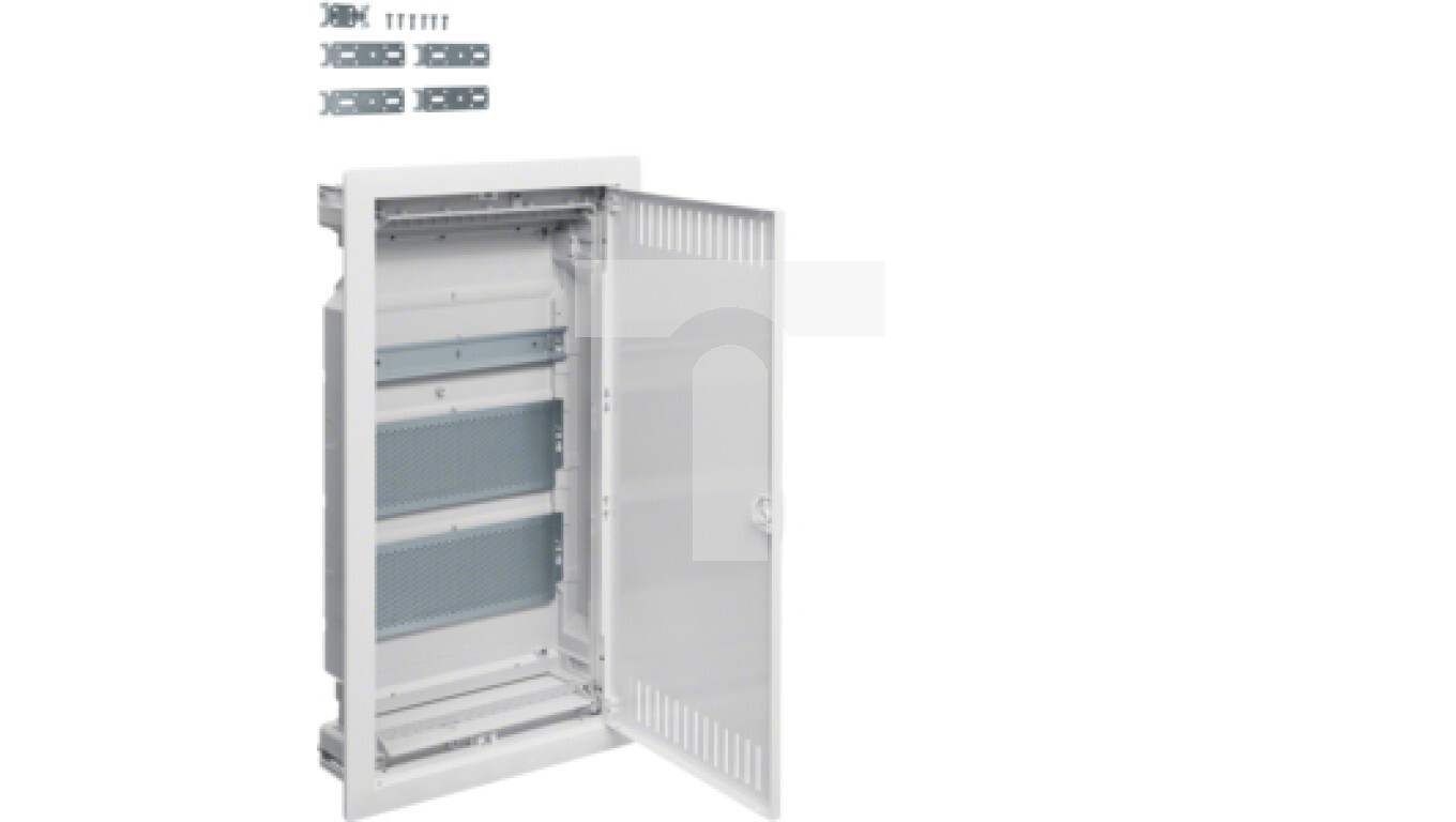 Volta 3-row VDI switchgear with mounting plates without equipment, 1xTH/3 /T2UK