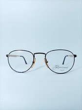 Platinum plated Titanium alloy, eyeglasses, frames, panto, oval, New Old Stock