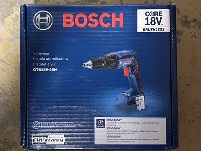 BRAND NEW Bosch GTB18V-45 18V Brushless 1/4 Hex Screwgun Model #GTB18V-45N
