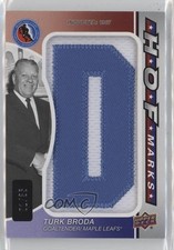 2024-25 Upper Deck SP Game Used HOF Marks 1/35 Turk Broda #HOFM-TB HOF 19cd