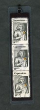 1973 COPERNICUS STAMP LAMINATED BOOKMARK W/REAL U.S. POSTAGE STAMPS. NEW! #1488