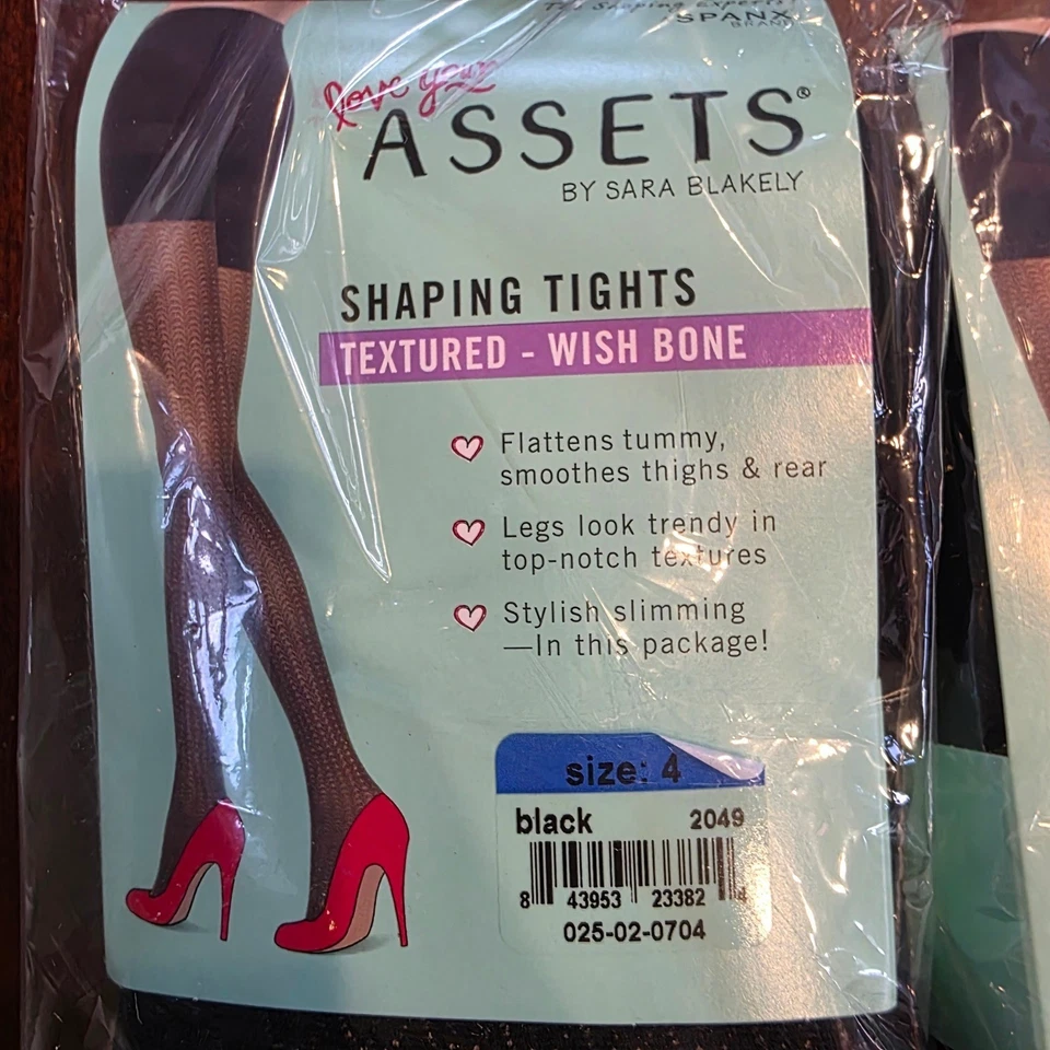 2 PARES Pantimedias Spanx Modeladoras Texturizadas WishBone Negras 4 XXL Adelgazantes NUEVAS Foto 3 de 4