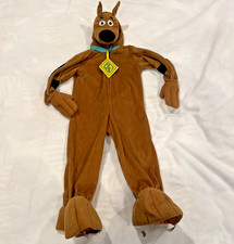 Scooby Doo Puppy Dog Plush Halloween Costume Jumpsuit Rubies Toddler Size Used