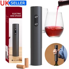 Electric Wine Bottle Opener Automatic Set Cordless Corkscrew Tool Battery Power