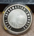 2019 1 oz SILVER Proof DARPA - InfoIndCom VERY RARE  Coa Silver Shield Toning