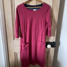 Weird Fish Lovely Mid Length Dress VGC Pink Size 14 CHEST 40” length 38” 