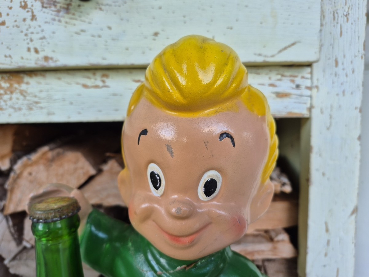Vintage Original 1947 Squirt Boy Soda Pop Advertising Statue Just