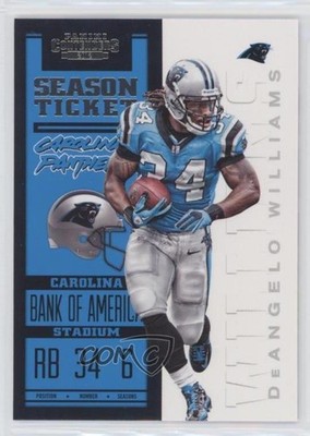 2012 Panini Contenders Season Ticket DeAngelo Williams #15 wo2