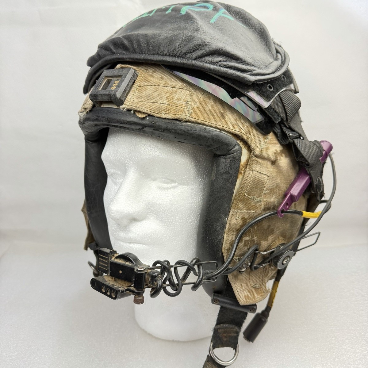 Rare XL USMC Door Gunner Crew Chief Gentex Pilot Flight Helmet PRU