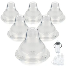 Sippy Cup Nipples for NUK Active and Learner Cup,Variable Flow,... 