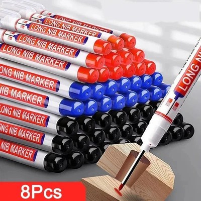 8 Stück/Set 20 mm Tiefloch Langspitze Kopf Marker für Metall Perforierstift