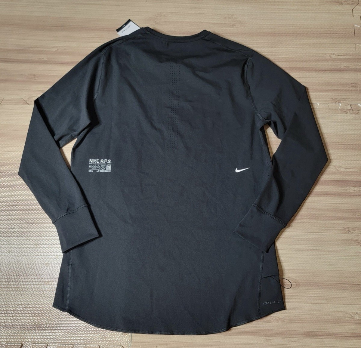 Nike A.P.S. Dri-FIT ADV Long Sleeve Training Shirt Black Men's L