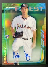 2014 Topps Finest Refractor 56/125 ANDREW HEANEY Rookie Card #RA-AH * Marlins ?. rookie card picture