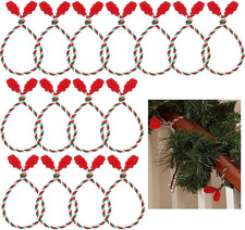 15-Piece Flexible Christmas Garland Ties for Crafting and Gift Wrapping