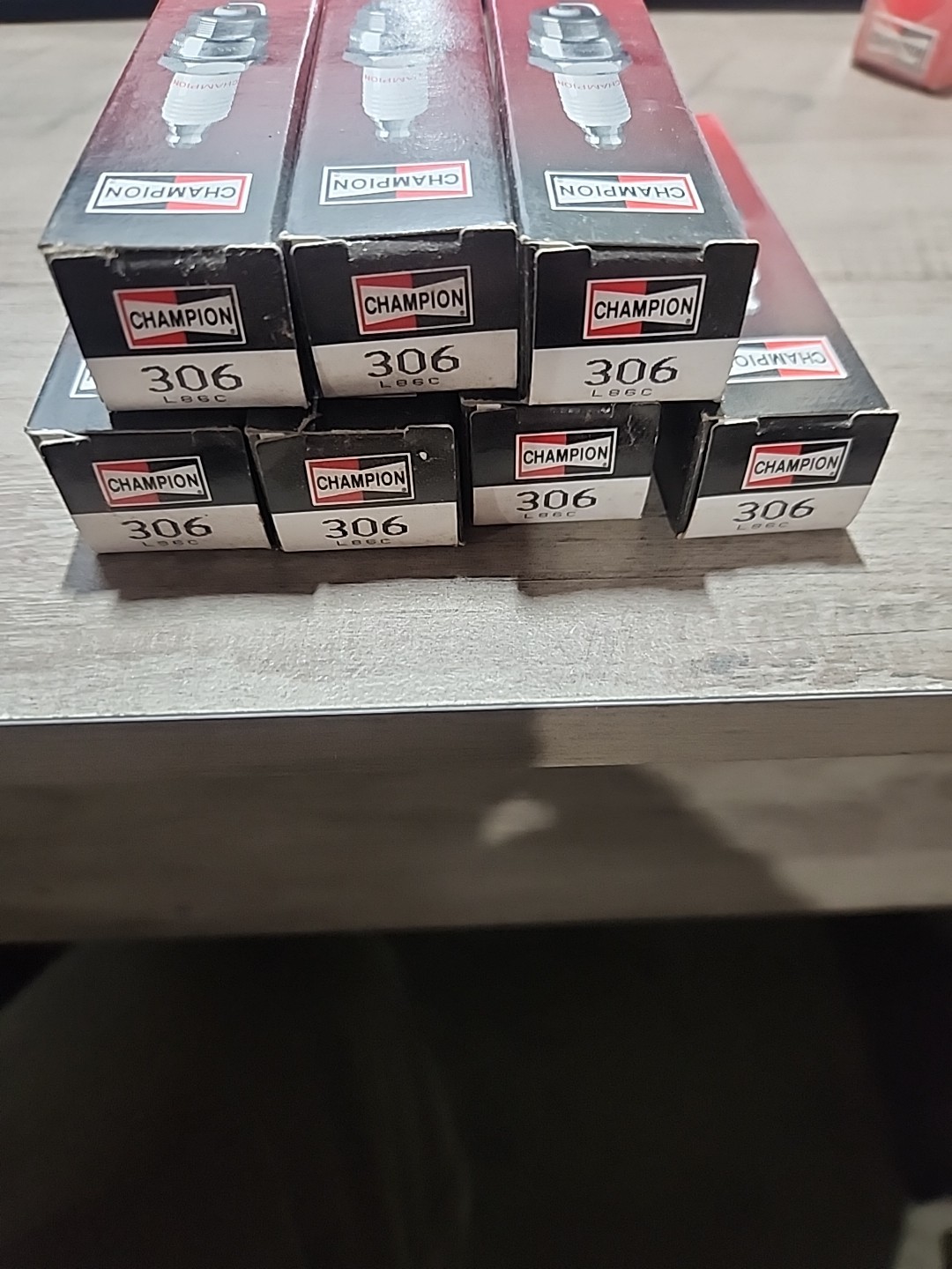 Champion Copper Plus Spark Plugs 306 L86C Lot Of 7