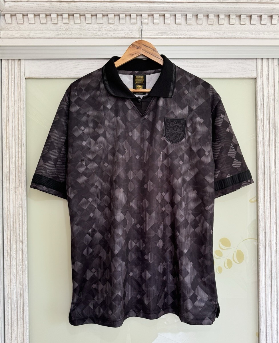 England Football　アンティーク Vintage England 1990 Blackout Score Draw Soccer Jersey Football