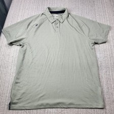 Rhone Polo Shirt Mens Large Green Performance Short Sleeve Golf Moisture Wicking
