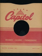 78 RPM company logo sleeves- POST WAR-CAPITOL- red band