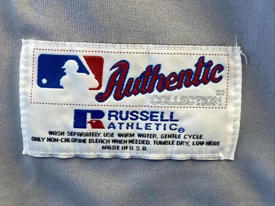 Camiseta Gris Auténtica Russell de los Gigantes de San Francisco Talla 44 #01 Andrade De Colección Guc Foto 3 de 4