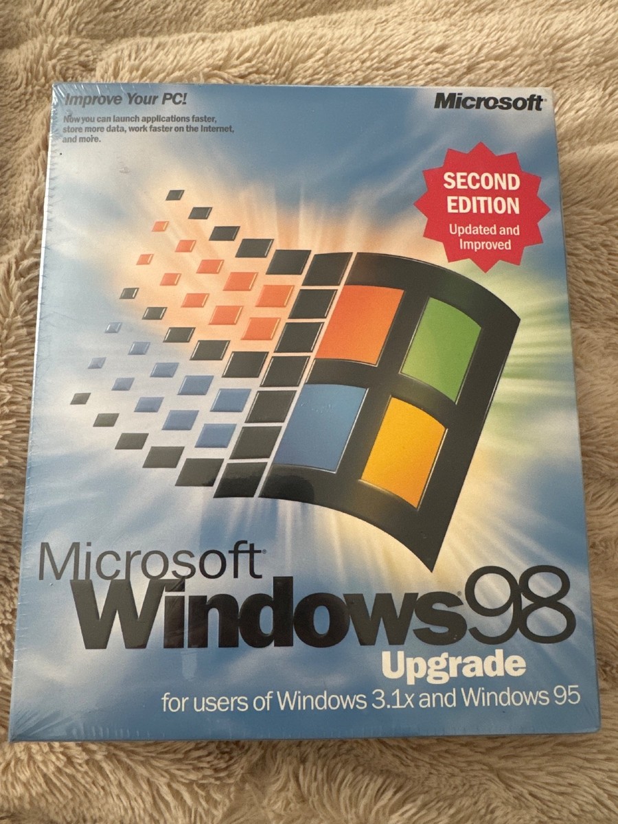 Microsoft Windows 98 セカンドエディション Microsoft Windows 98 Second Edition (Retail) (1 User/s) - Upgrade