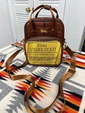 Willy Wonka Golden Ticket Crossbody Backpack Bag