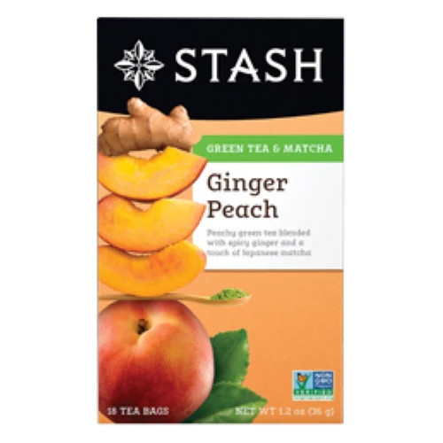 Ginger Peach with Matcha Tea 18 Bags By Stash Tea