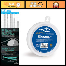 100 Fluorocarbon Fishing Leader Line for Saltwater, Clear, Multiple Sizes Avail