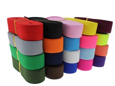 Assorted-Color Knit Elastic Band for Sewing 40 Yards 1inch-25mm Flat Heavy St...