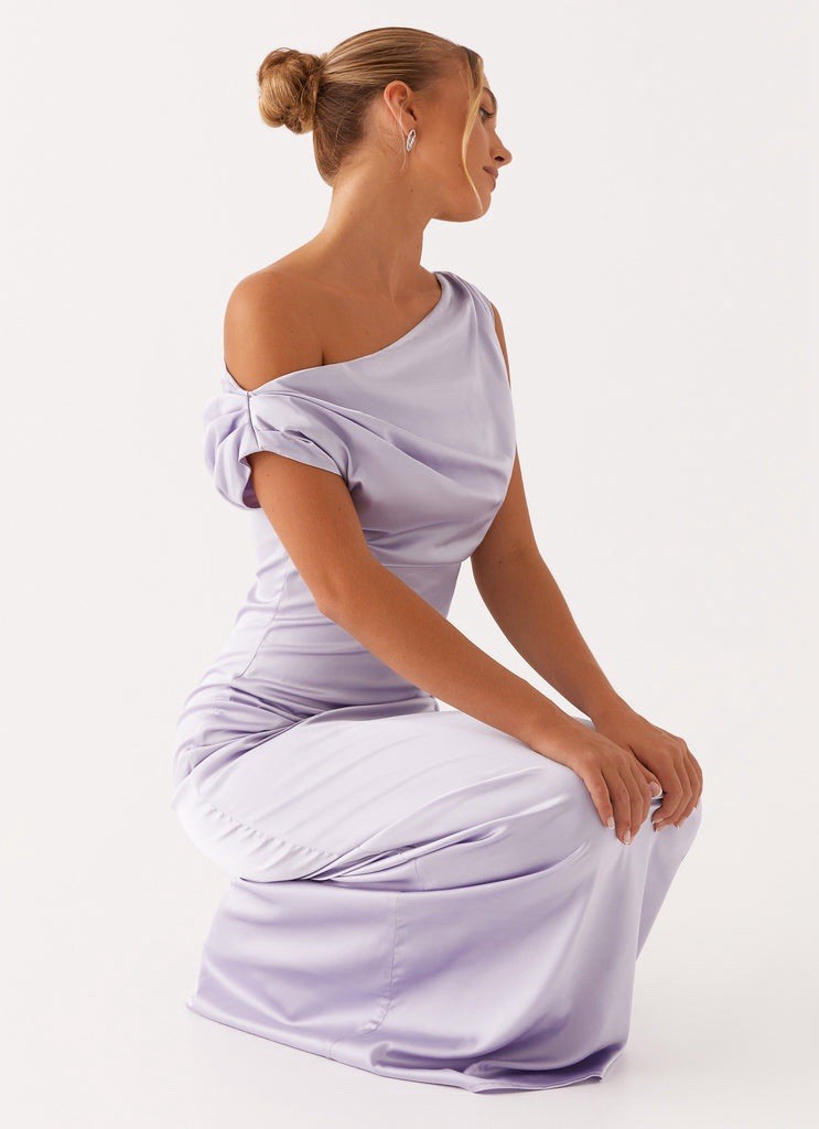 chinese dress ladies Heart of Glass Satin Maxi Dress main image 1