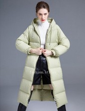 Womens Fashion Winter Hood Long Sleeve Loose Warm Puffer Coats Duck Down Outweas