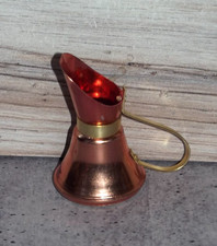 Vintage Miniature Metal Copper and Brass Pitcher. 2.5 x 1.5 EB1
