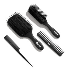 Hair Brush for Women and Men, 4Pcs Paddle Brush Detangling Brush Hair Comb Set f