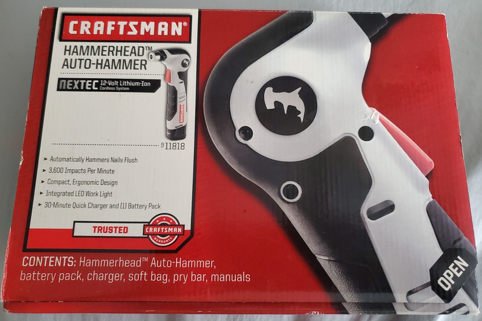 CRAFTSMAN ~ HAMMERHEAD AUTO-HAMMER - NEXTEC 12V LITHIUM ION 