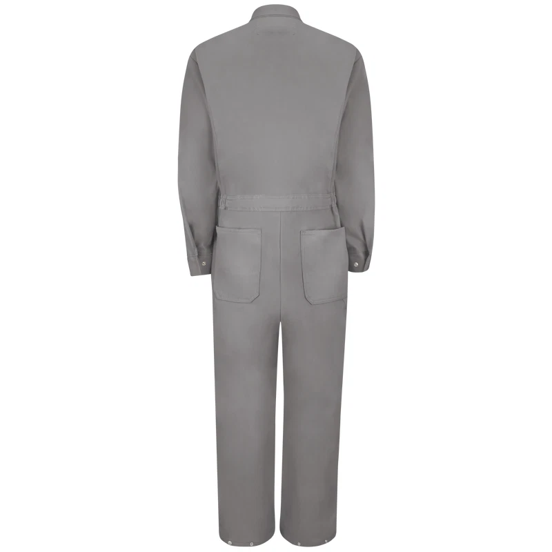 Brand New Red Kap Men Size 36 Regular Zip Front Cotton Gray Coveralls - Image 3 of 4