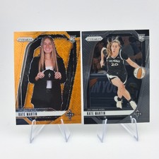 Kate Martin 2024 Prizm WNBA Orange Velocity Variation RC & Base#148 