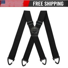 Heavy Duty Elastic Suspenders for Men Trouser Pants Braces Strap Work Belt
