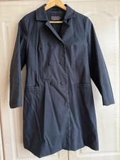 Classic Reiss black trench coat- size M, water resistant, good condition