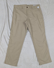 New Gap men sz 36/30 Straight Leg Pants linen blend  tan 4036