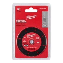 3 in Carbide Abrasive Cut Off Blade MAX 20k RPM
