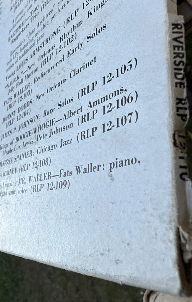 Vinyl 12” Music JAZZ The Golden Age Of Ragtime Riverside RLP - Image 3 of 4