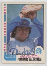 1982 O-Pee-Chee All Star Fernando Valenzuela #345 td8
