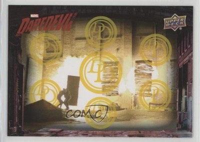2018 Marvel Daredevil Seasons 1 & 2 Yellow Foil 25/99 Warehouse Explosion 0e3